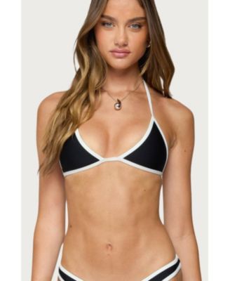 Women's Dina Contrast Triangle Bikini Top