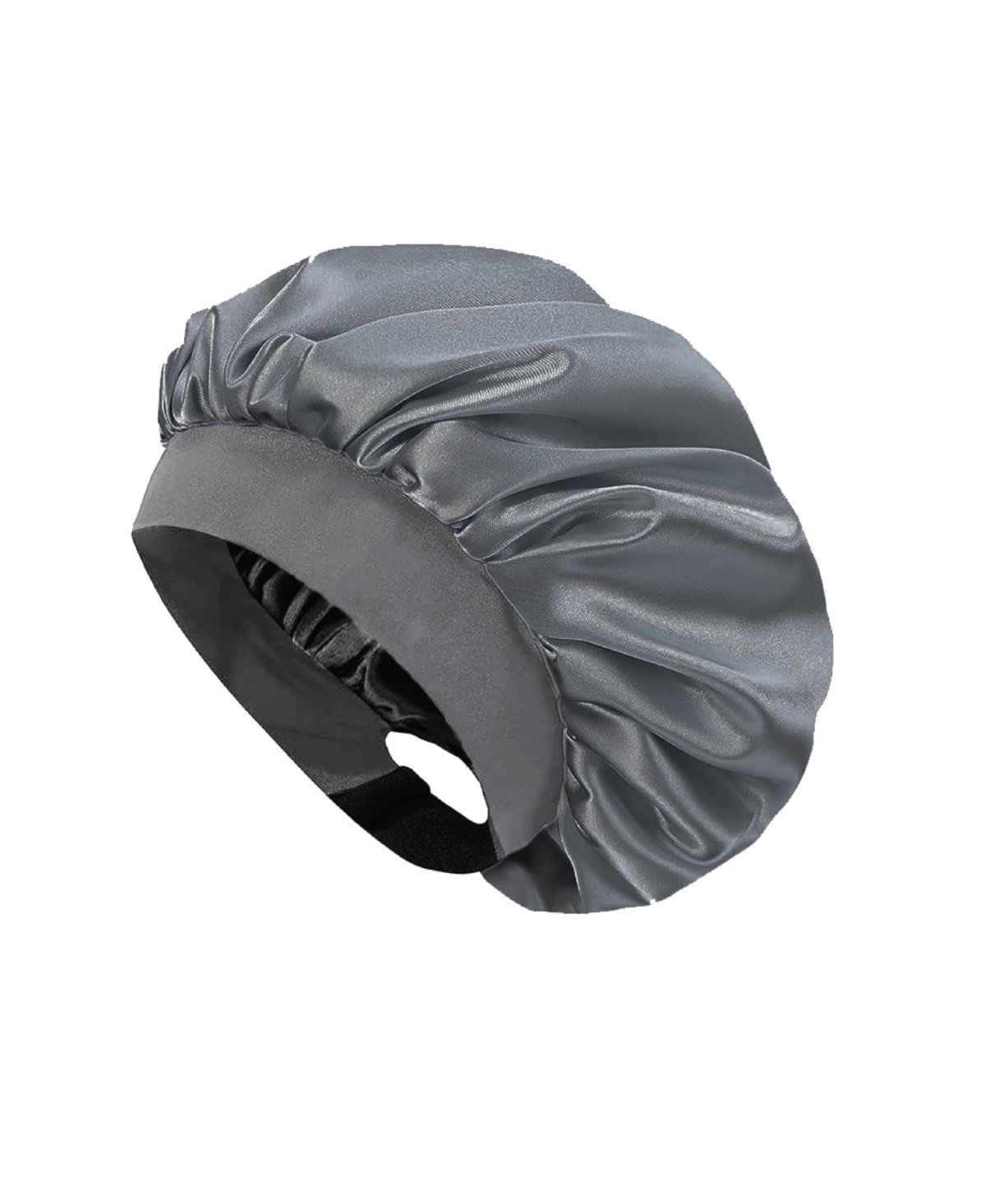 Satin No Slip Bonnet - Gunmetal
