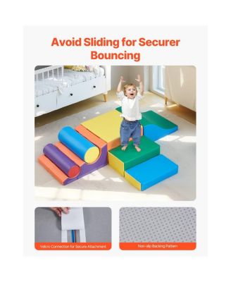 Toddler 7 Piece Foam Climbing Blocks Set Preschoolers Indoor Play