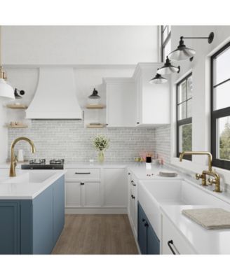 2-Handle 2 Holes Deck Mount Modern Kitchen Faucet With 360 ° Swivel Spout