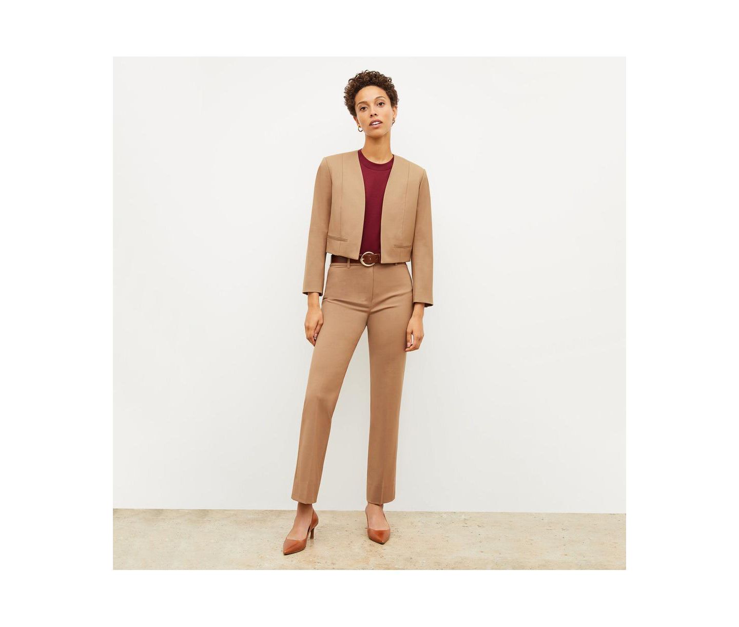 Женская куртка M.M.LaFleur Neale Jacket - Wool Twill, цвет: Верблюжий — фото 5