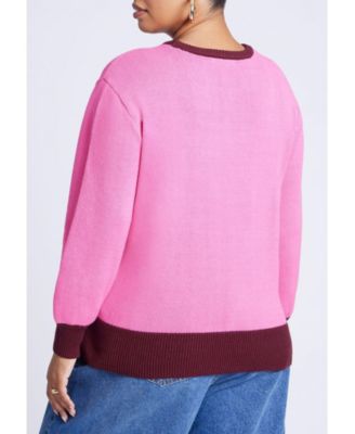 Women's Contrast Rib Sweater