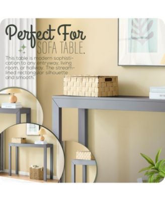 44" Russel Long Console Table - Minimalist and Slim Entryway Table for Decorative Displays, Sofa Table