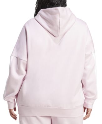 Plus Size Essentials 3-Stripes Full-Zip Fleece Hoodie