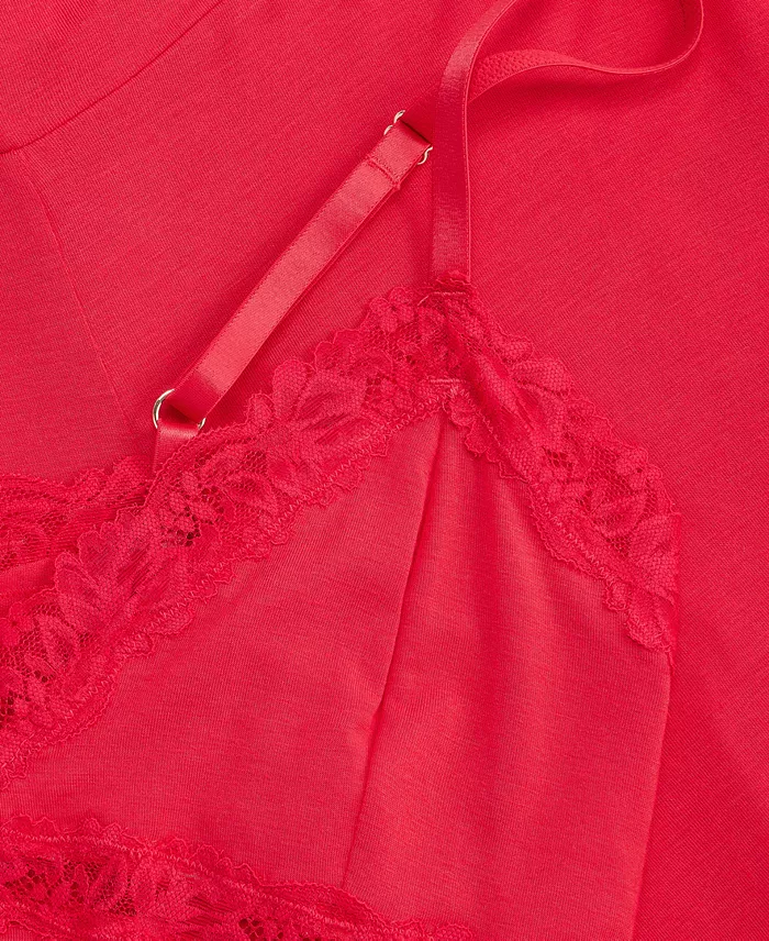 Women's Lace-Trim Knit Tank & Pajama Pants Set - thumbnail 6