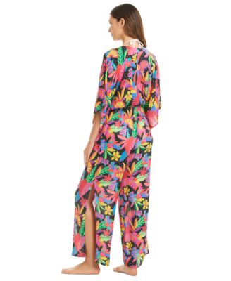 Women's Extra Bold Printed Cover-Up Jumpsuit