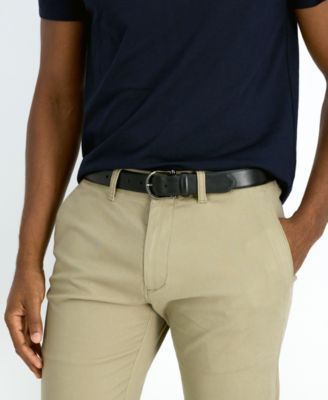 Men's Nautical Feather Edge Leather Belt