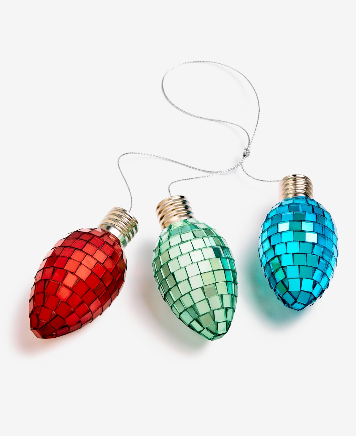 Holiday Lane Merry Magic Christmas Light Bulbs Ornament, Macy's Exclusive In Transparent