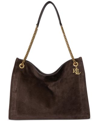 Lauren Ralph Lauren - Suede Large Bradley Shopper Tote Bag