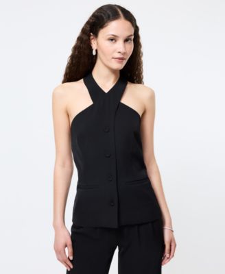 French Connection - Women's Harry Crisscross-Neck Vest