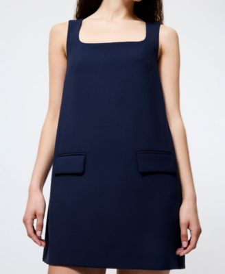 Women's Whisper Square-Neck Sleeveless Mini Dress