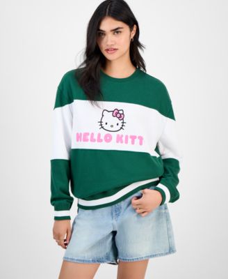 Love Tribe - Juniors' Color Block Hello Kitty Sweatshirt