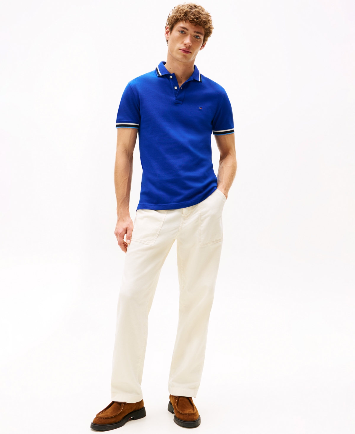 Tommy Hilfiger Slim Fit Stripe In Blue