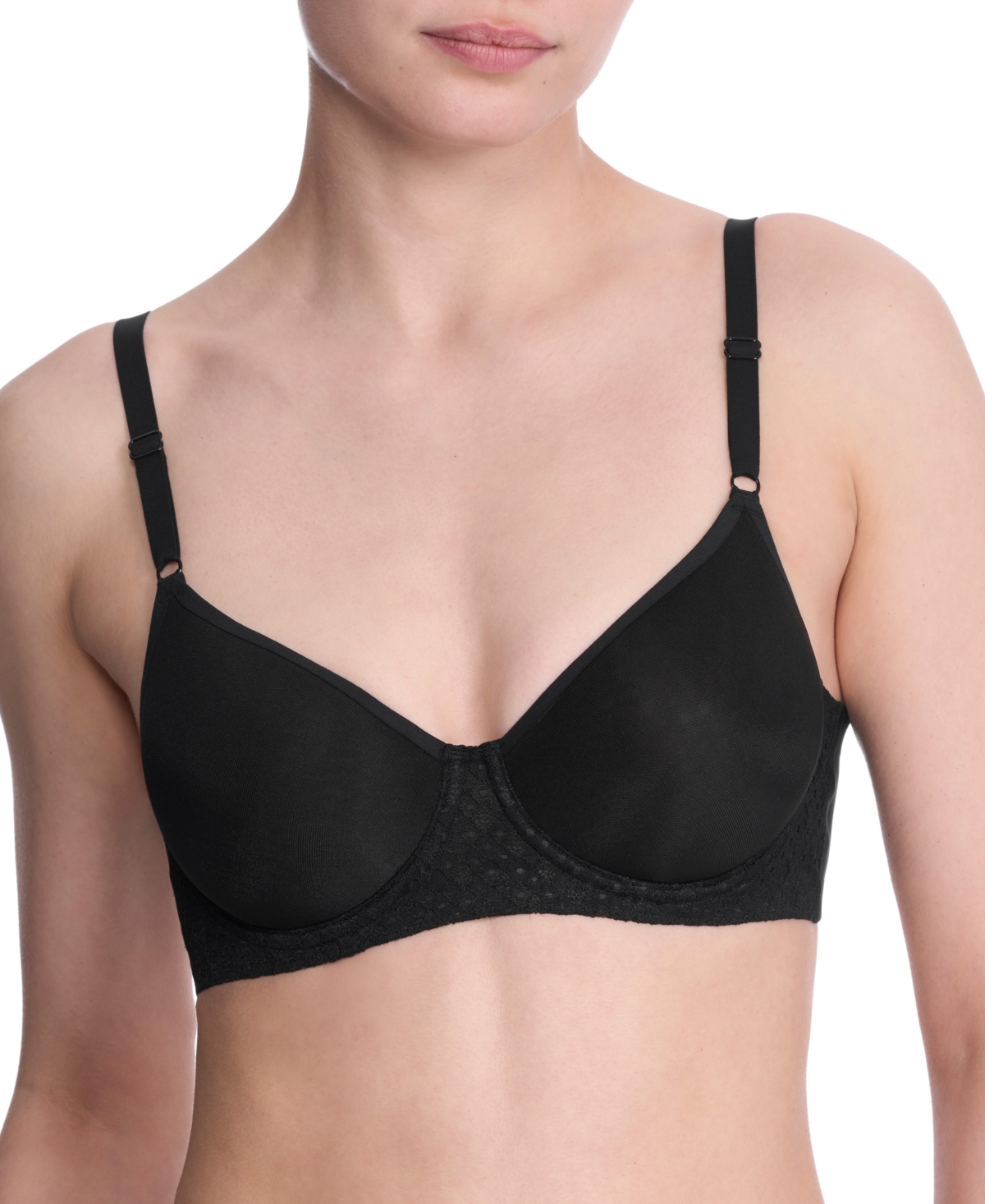 Natori Women's Harmony Back Spacer Underwire T-shirt Bra 721347 In Black