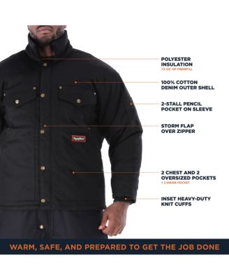 Men's ComfortGuard Utility Jacket - -10°F Comfort, Insulated, Water-Repellent, Durable, Lightweight Workwear for Cold Weather
