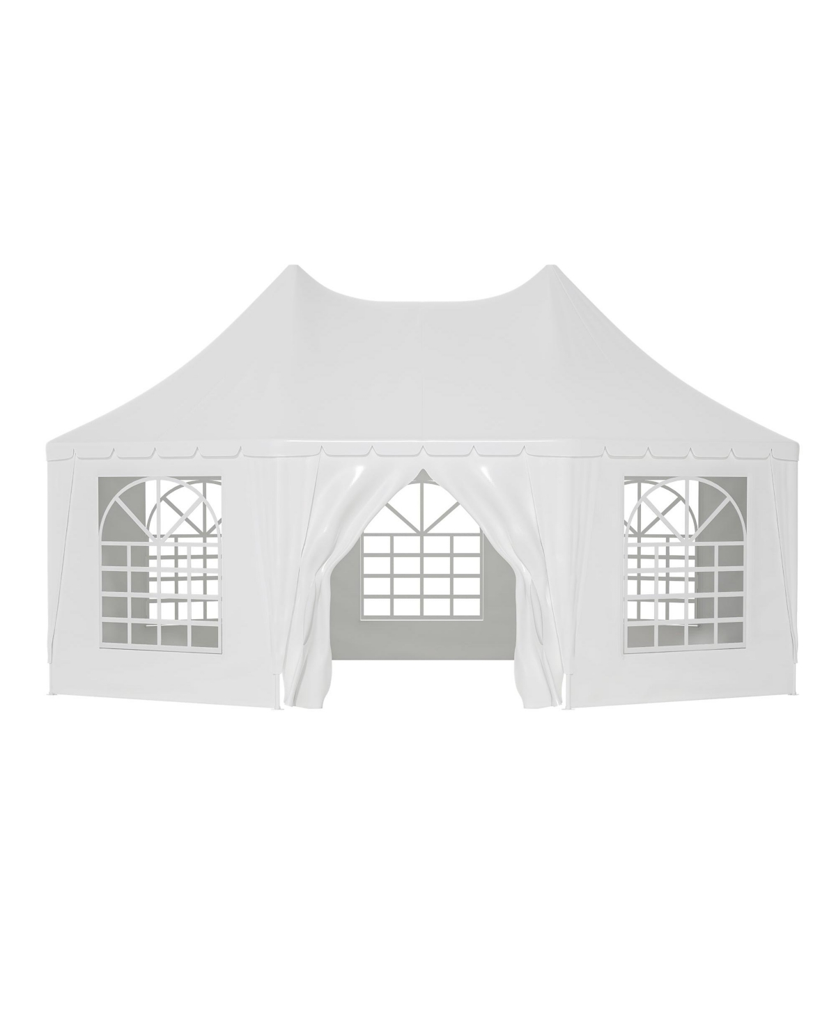 20x15 Ft Heavy Duty Party Tent - White Wedding & Event Shelter - White
