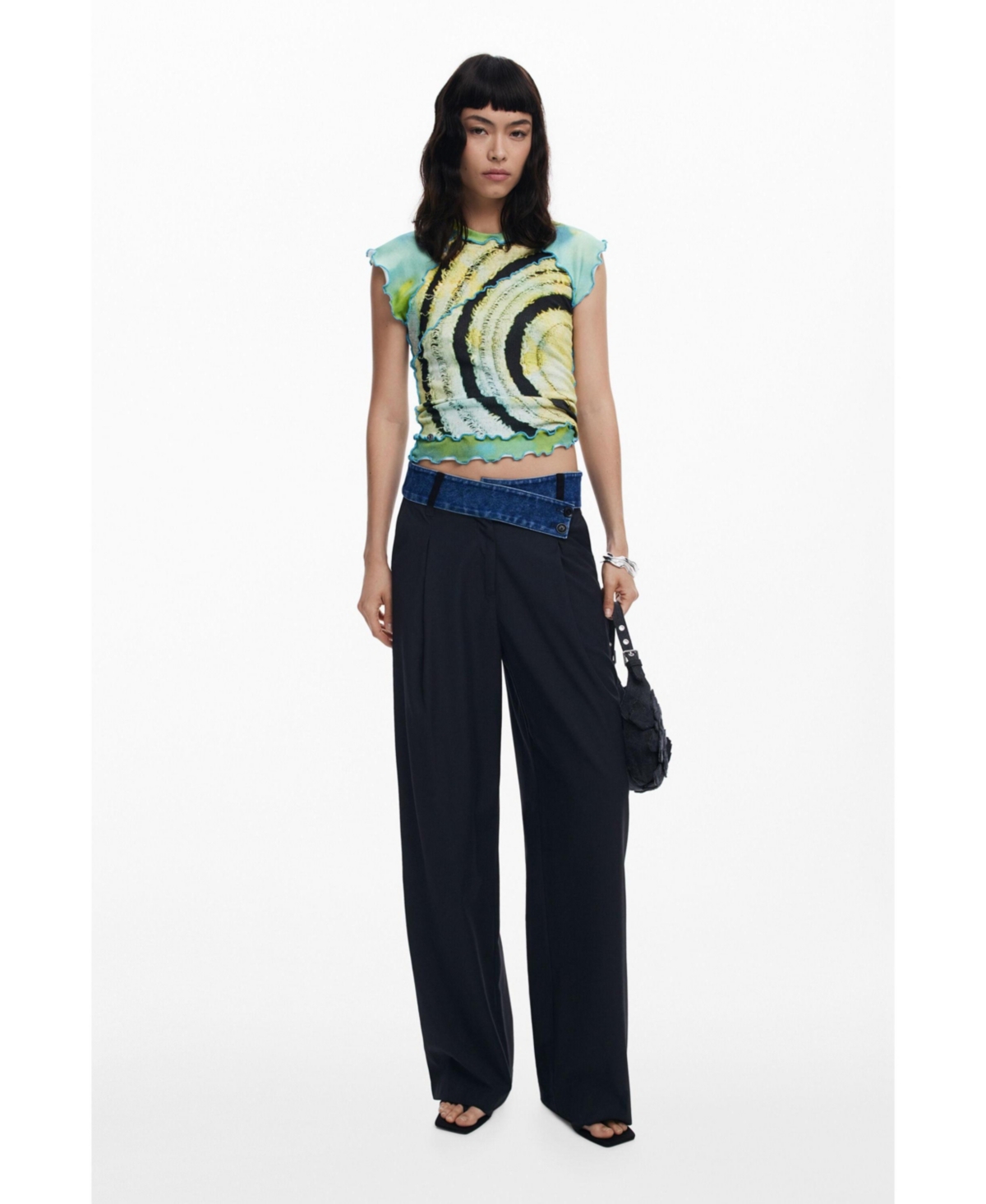 Desigual Lettuce Edge T-shirt In Multi