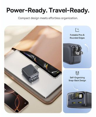 Enercore with Single Retractable USB-C Cable Charger 67W