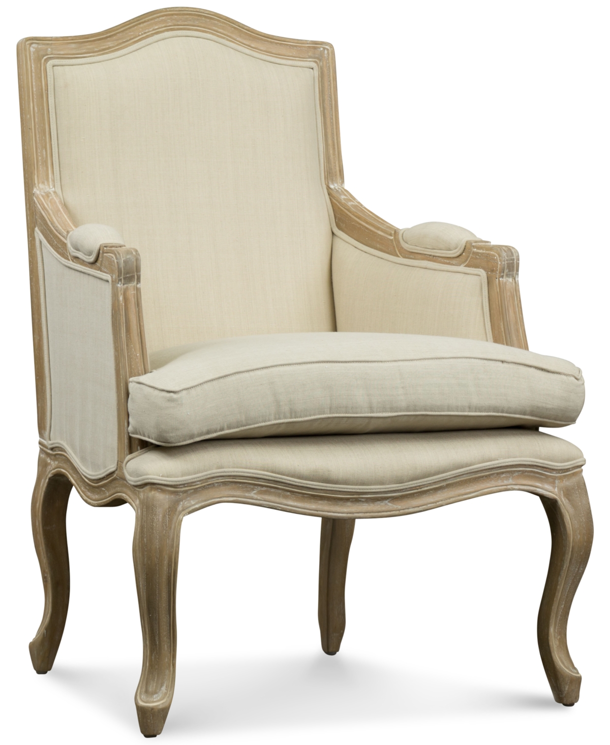 Kempler Wood Traditional French Accent Chair