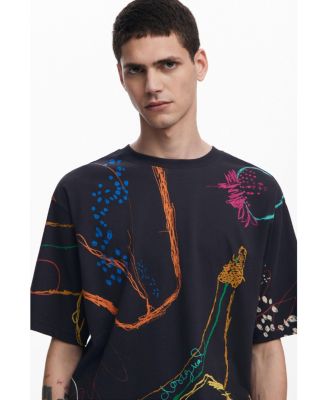 Men's Short-sleeve T-shirt with drawings