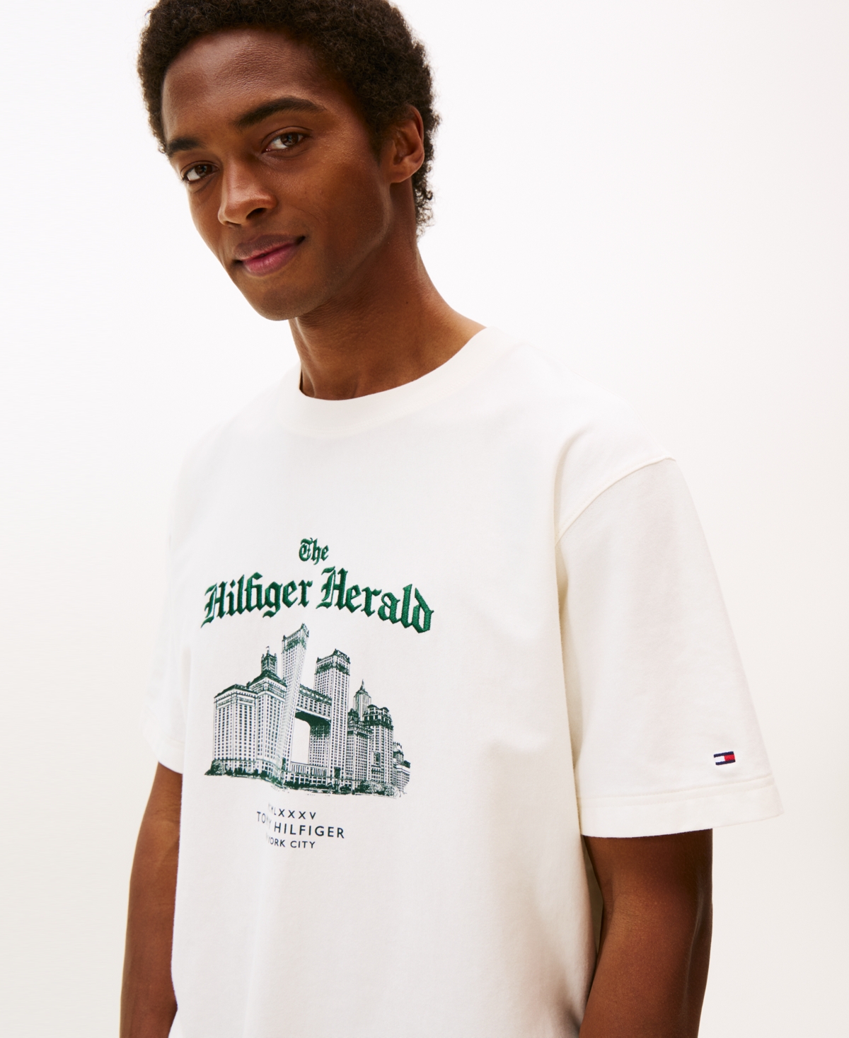 Tommy Hilfiger Men's Hilfiger Herald Graphic T-shirt In White
