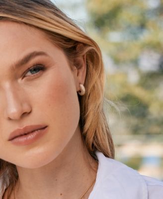 Gold Plated Marley Vermeil Huggies Earrings