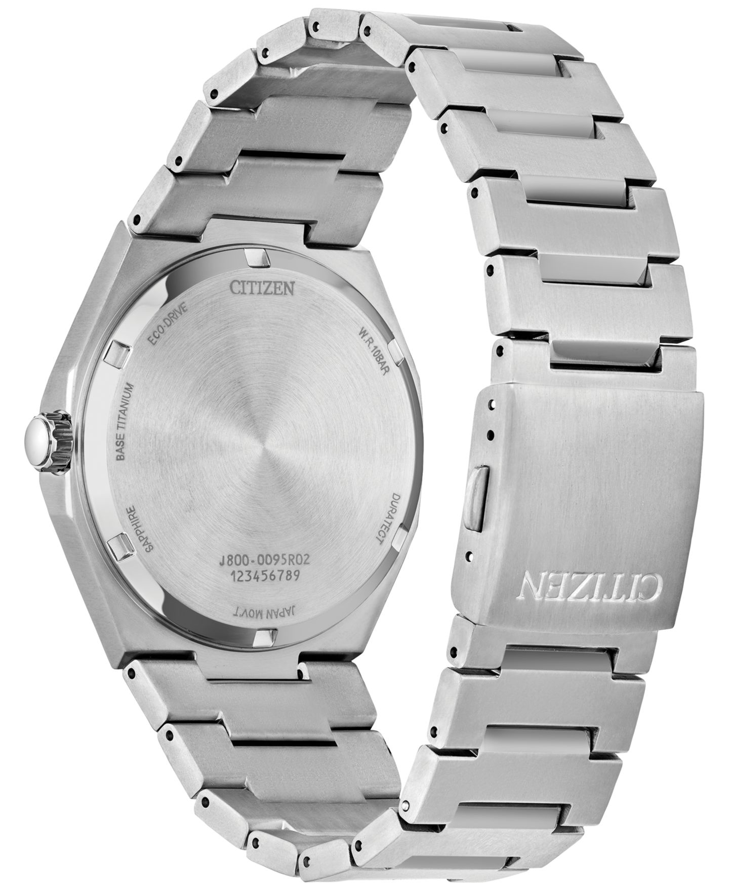 Мужские часы Citizen Eco-Drive Zenshin Silver-Tone Super Titanium Bracelet Watch 39mm — фото 3