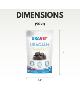 UBACALM Calming Soft Chews for Dogs & Cats – Natural Stress & Anxiety Relief (90 ct)