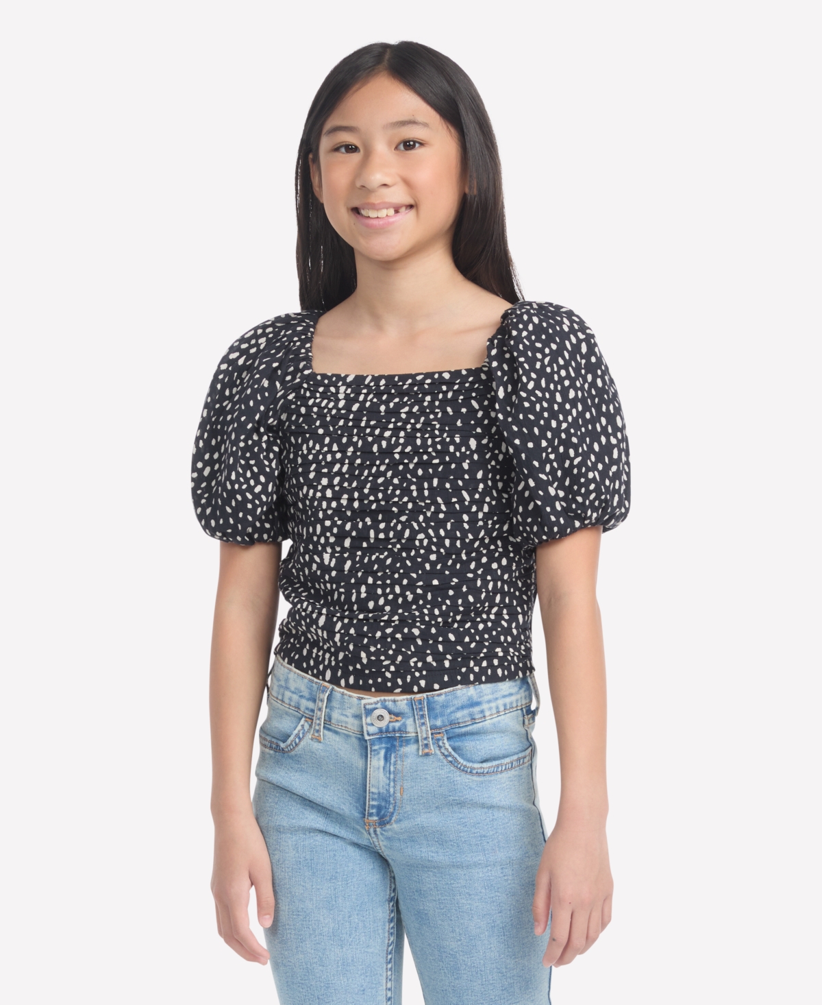 abercrombie kids Girls Emerson Puff Sleeve Top