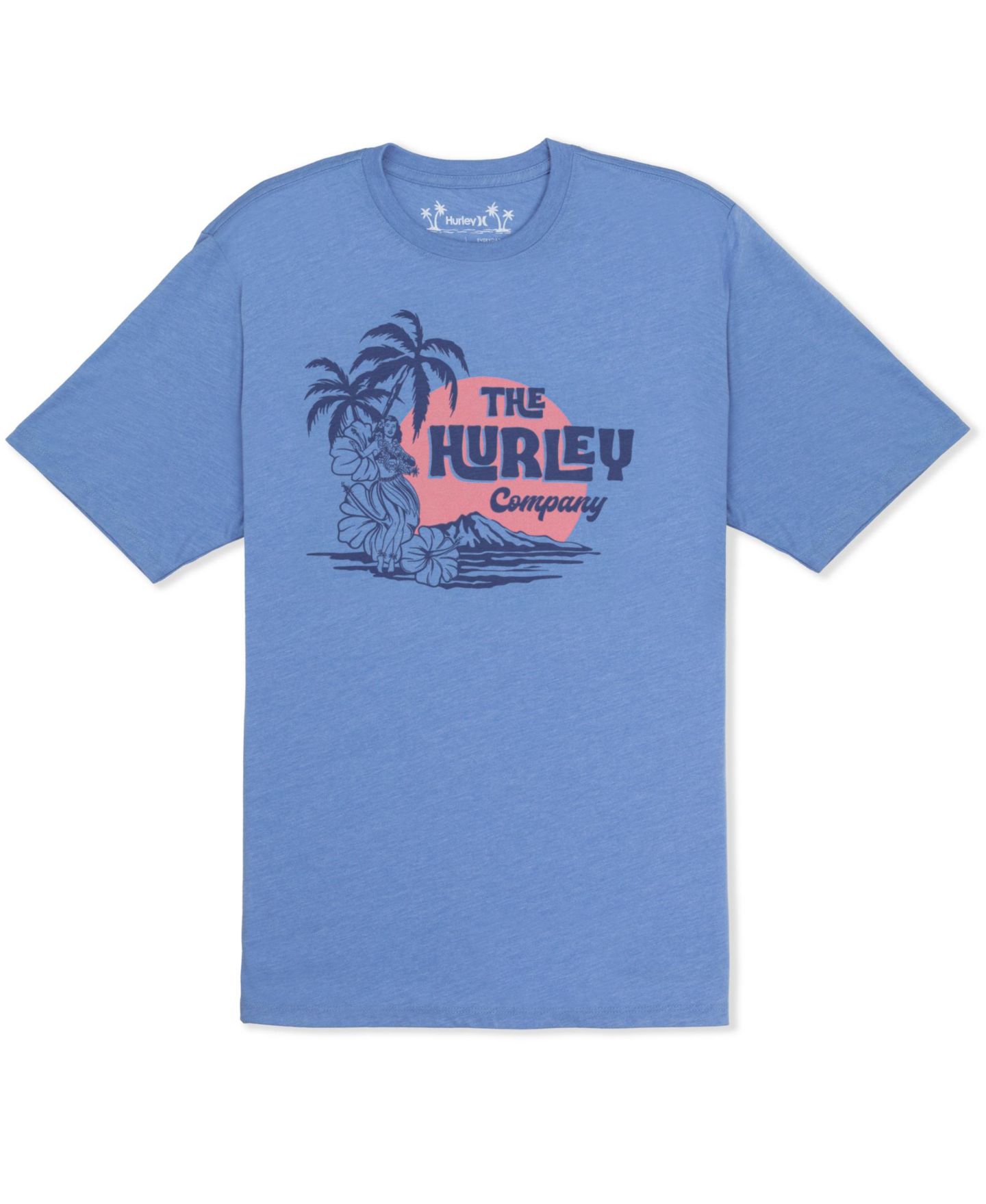 Мужская футболка Hurley Hula Hula Short Sleeve, цвет: Меланжевый — фото 3