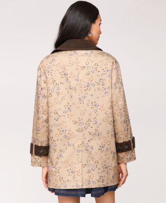 Women's Asymmetrical-Double-Breasted Oversized Trench Jacket