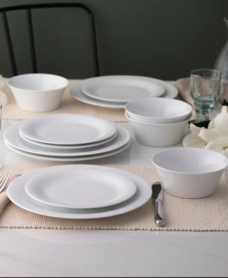 Conifere Set of 4 Rim Dinner Plates, 10.75"