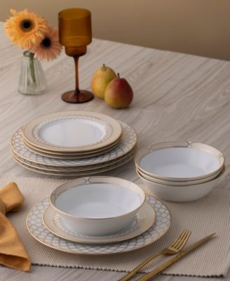 Eternal Palace Gold 12-Pc Dinnerware Set, Service for 4
