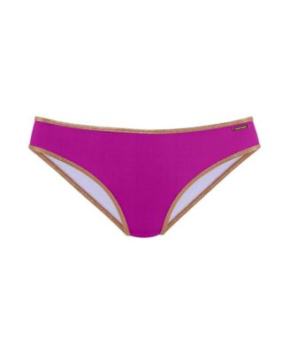 Women's Metallic Trim Classic Bikini Swimsuit Bottom cup sizing