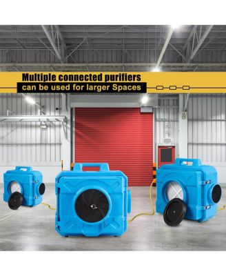 Industrial Commercial Hape Air Scrubber Negative Air Purifier 500-2000sq.ft