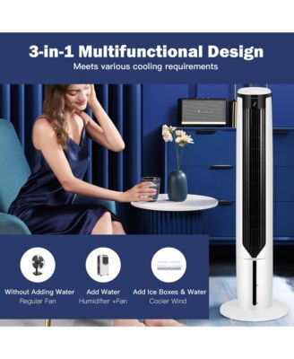 3-In-1 Evaporative Air Cooler 41'' Portable Tower Fan Humidifier
