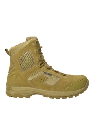 Men's 8" Suede Leather Side Zipper Waterproof Tactical Boot, Coyote