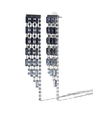 Tiered Crystal Fringe Earrings