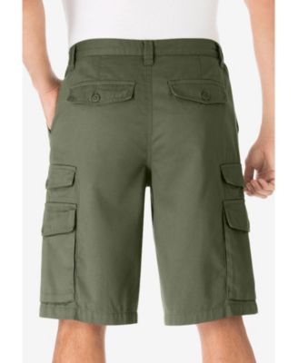Big & Tall 12" Side Elastic Cargo Shorts