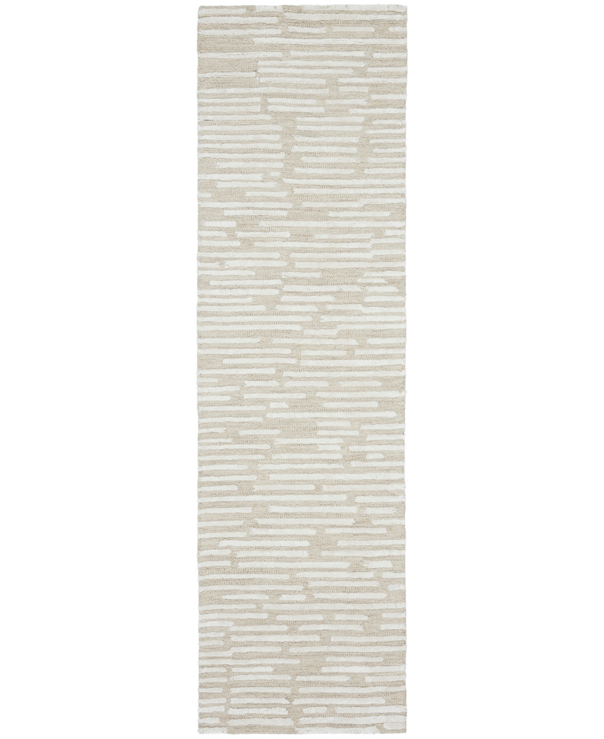Calvin Klein Ck010 Linear Lnr01 2'2"x8' Runner Area Rug In Neutral