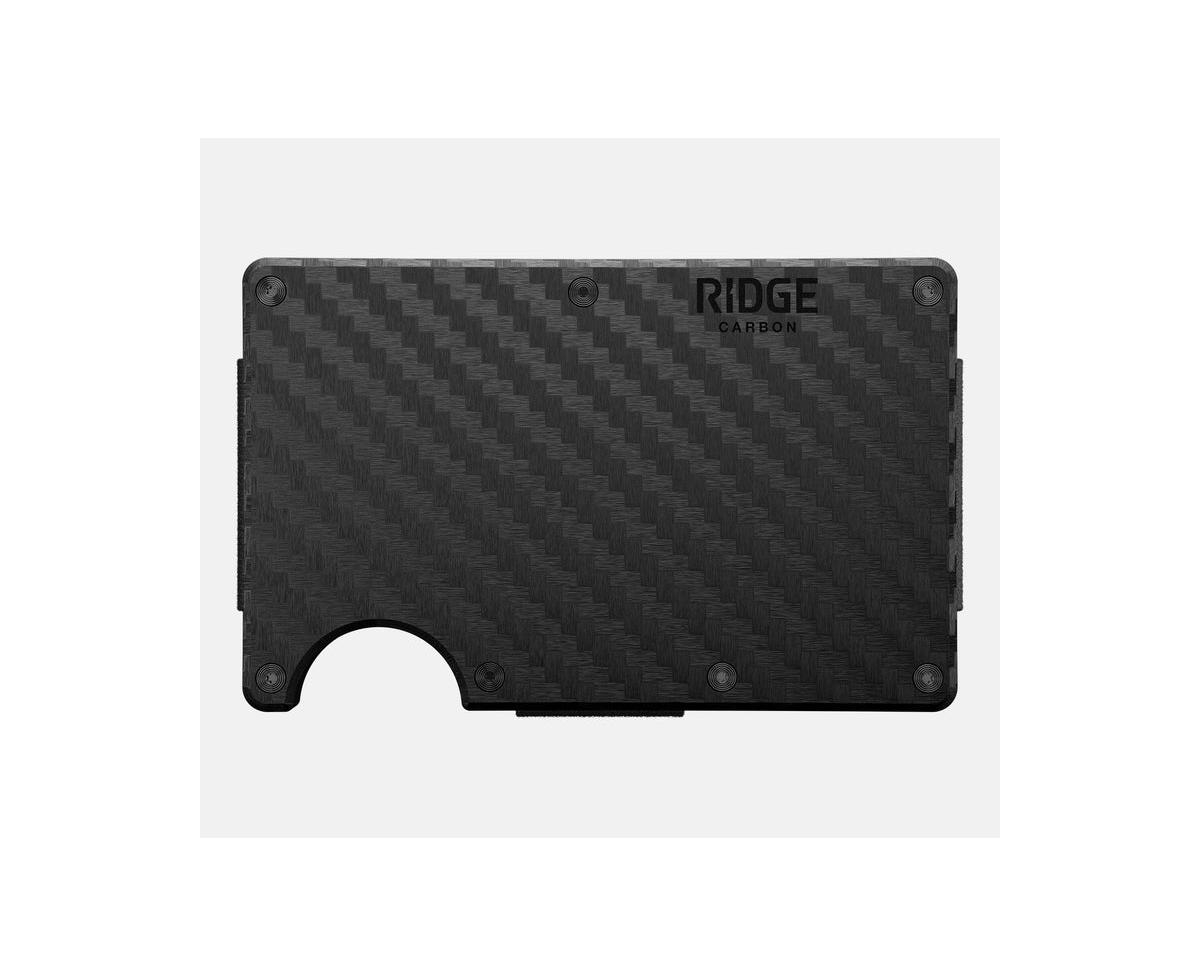 Men's Ridge Wallet - Carbon Fiber 3k - Money Clip - Carbon fiber 3k