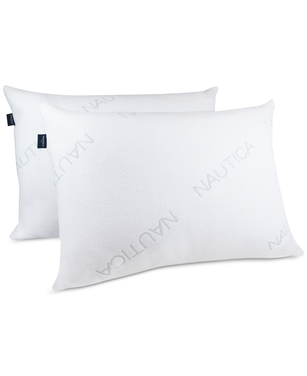 Nautica Diagonal Knit 2 Pack Pillow In White