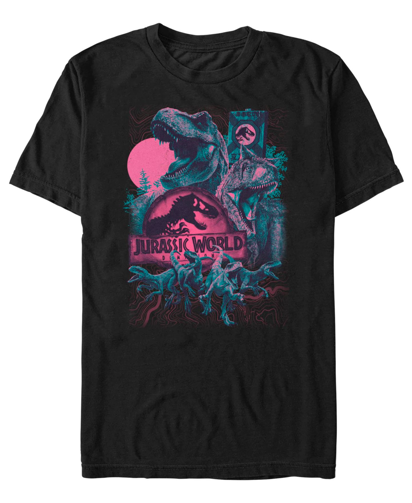 Мужская футболка Fifth Sun Horror Dinos Short Sleeve, цвет: Чёрный — фото 1