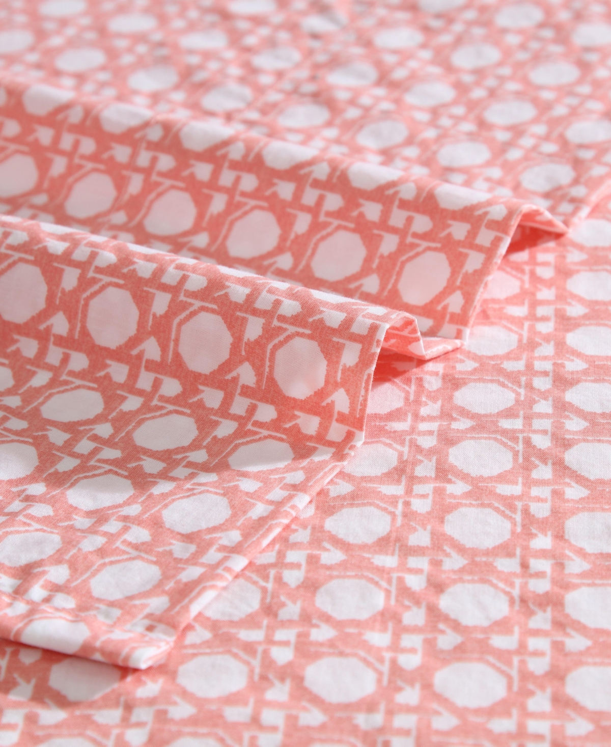 Tommy Bahama Home Cotton Percale 4 Piece Sheet Set, Queen In Orange