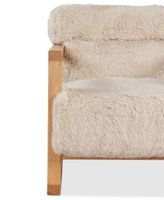 Michola Wood Accent Chair, Macy's Exclusive