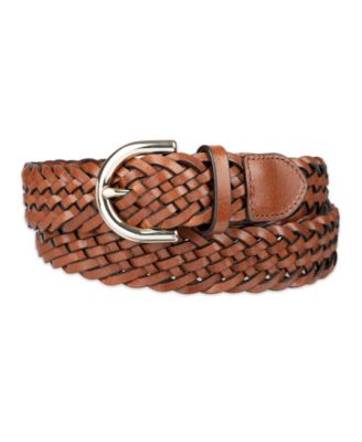 Women's Fully Adjustable Braided Leather Belt