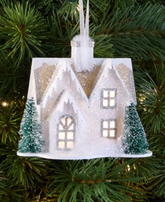 Enchanted Emerald Light-Up House Ornament, Macy's Exclusive