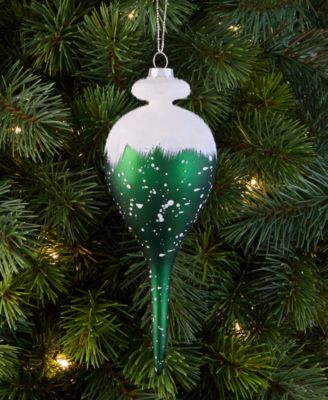 Enchanted Emerald Glass Drop Ornament, Macy's Exclusive