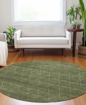 Burano Washable BU3 8'x8' Round Area Rug