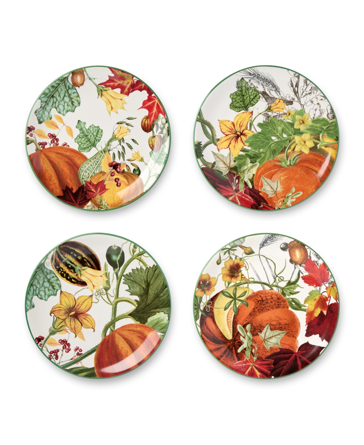 Harvest Fields Salad Plates, Set of 4 - Miscellaneous